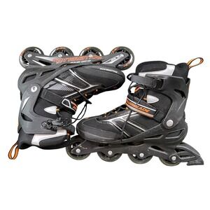 Rollerblade Zetra Blade Inline Skates Mens 11 Black Orange Fitness Recreational